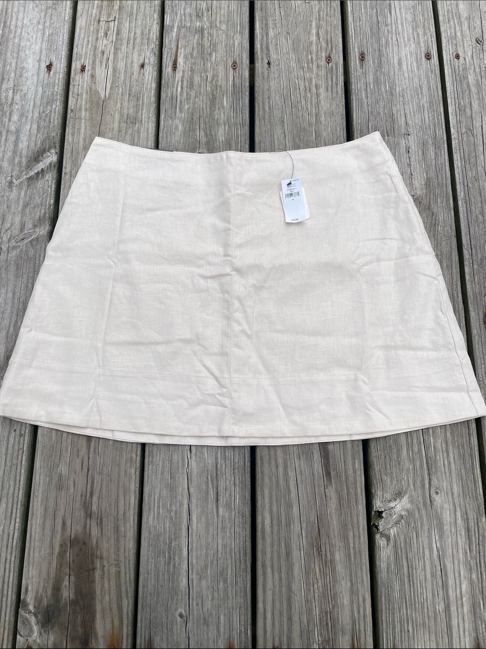 Banana Republic Cream A-Line Skirt